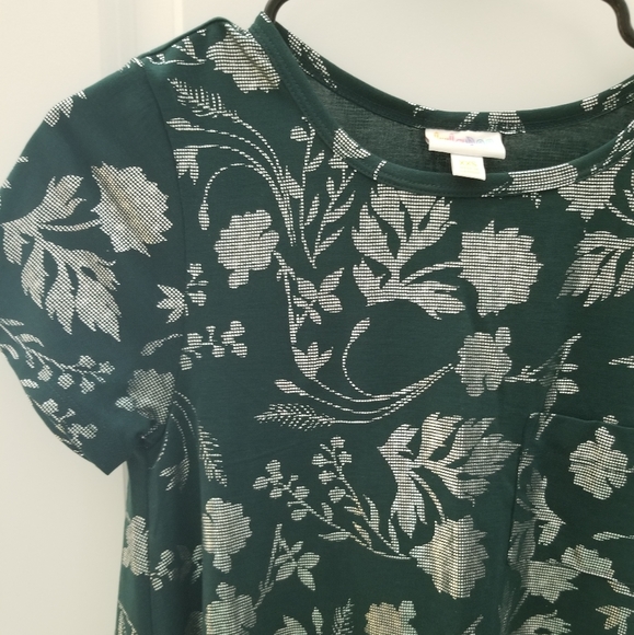 Lularoe green and silver dress - Picture 2 of 2